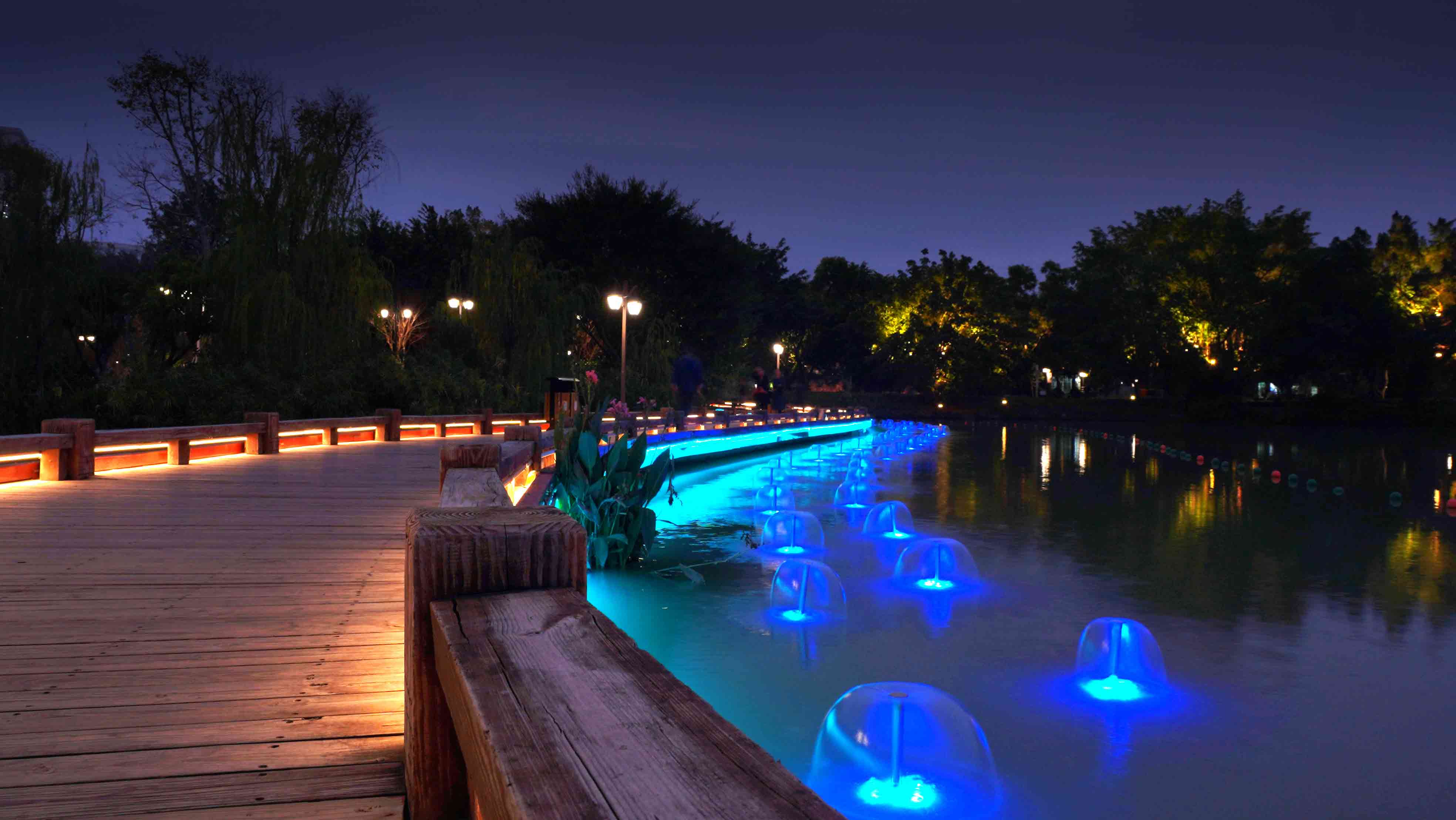 福州左海公園亮化和夜景燈光建設項目--2020神燈獎申報工程